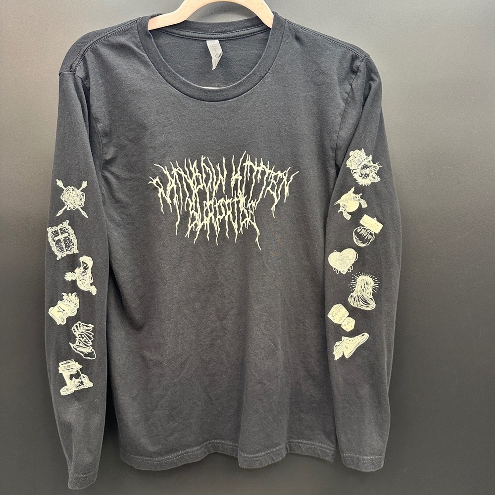 Rainbow Kitten Surprise Long Sleeve Band T-Shirt Black Graphic Mens Small